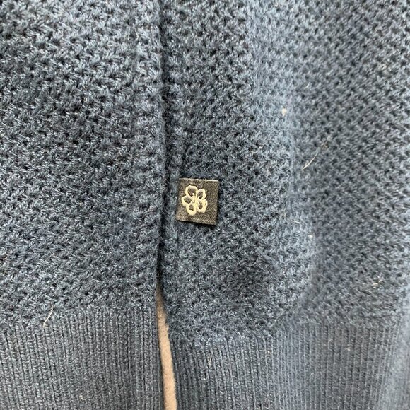 Ted Baker Mens Sweater XL / Size 5 Navy Blue 1/4 Zip Pullover Long Sleeve Knit - Picture 7 of 9